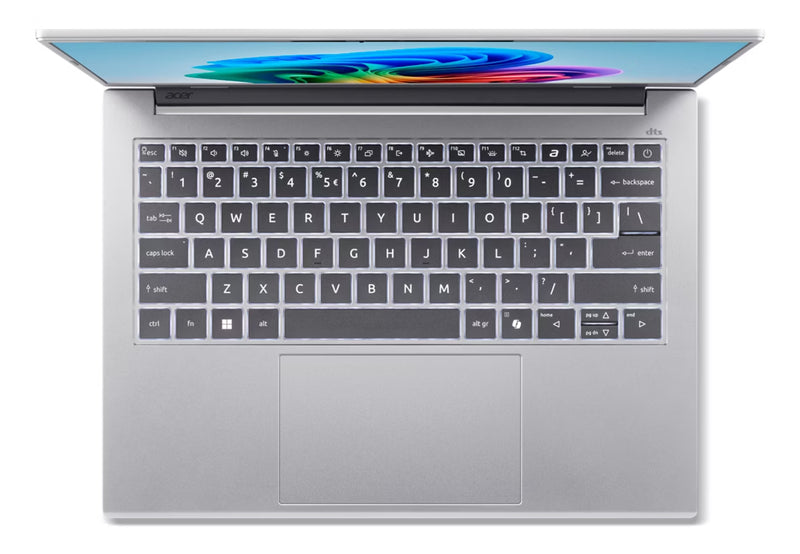 Acer Aspire 14 AI A14-61M-R1PW Copilot+ PC AMD Ryzen AI 5 340 Laptop 35,6 cm (14") WUXGA 16 GB LPDDR5x-SDRAM 512 GB SSD Wi-Fi 6 (802.11ax) Windows 11 Home Silber