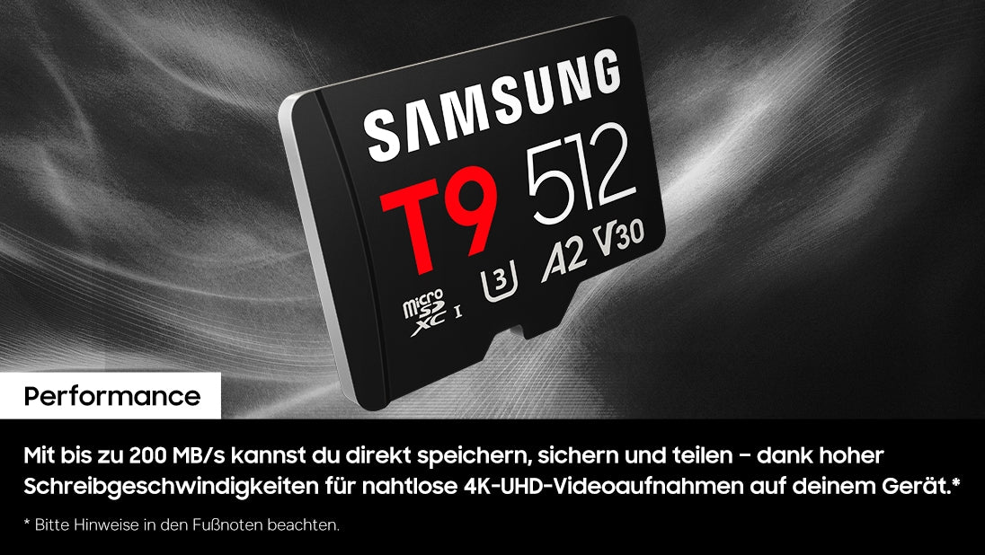 Samsung T9 microSDXC™ UHS-I Speicherkarte - 256 GB ‎ ‎