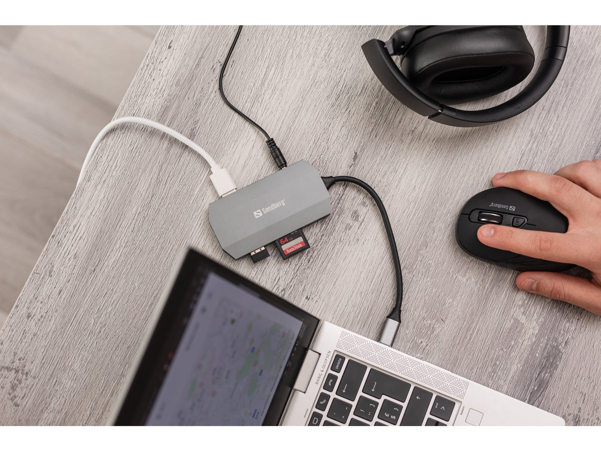 Sandberg USB-C 6-in1 Travel Dock