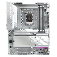 GIGABYTE B860 AORUS ELITE WIFI7 ICE Mainboard - Intel Core Ultra CPUs, 14+1+2+1 Phasen VRM, bis zu 9200MHz DDR5, 1xPCIe 5.0 + 2xPCIe 4.0 M.2, 2,5 GbE LAN, WIFI 7, USB 4