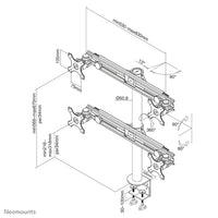 Neomounts FPMA-D700D4 Monitorarm 19-30"