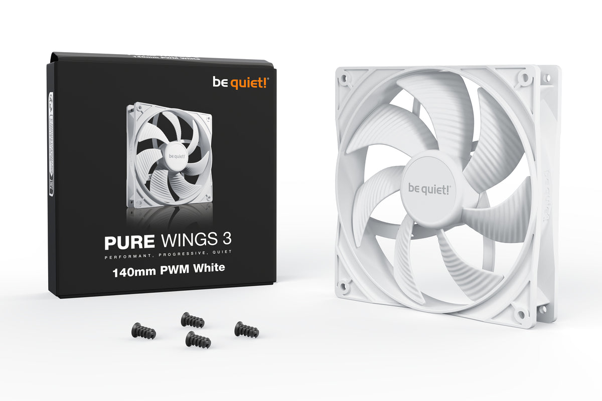 be quiet! Pure Wings 3 140mm PWM White Computergehäuse Ventilator 14 cm Weiß 1 Stück(e)