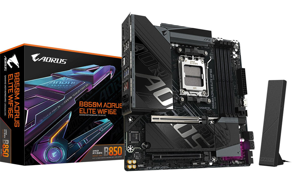 GIGABYTE B850M AORUS ELITE WIFI6E AM5 DDR5 Micro-ATX