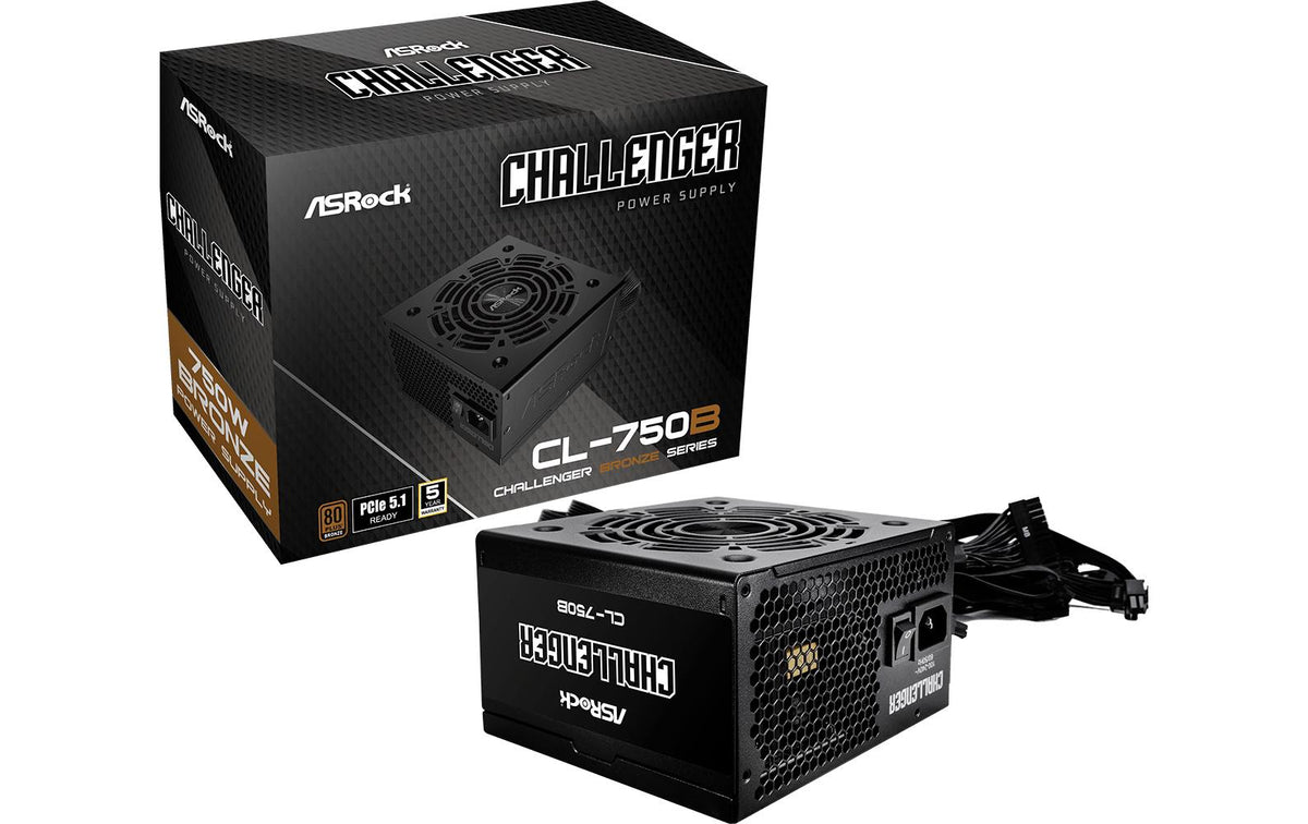 ASRock Challenger CL-750B Black ATX 750W Non-Modular 80+ Bronze