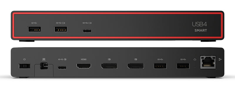 Lenovo ThinkPad USB4 Smart Dock 5500 with 135W Adapter Kabelgebunden Schwarz