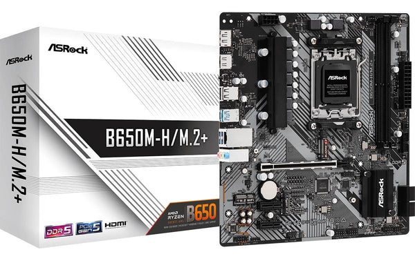 ASRock B650M-H/M.2+ AM5 DDR5 Micro-ATX