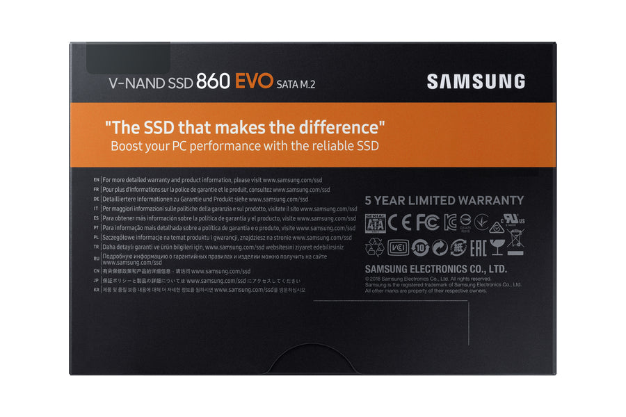 Samsung 860 EVO 2 TB M.2 Serial ATA III V-NAND MLC