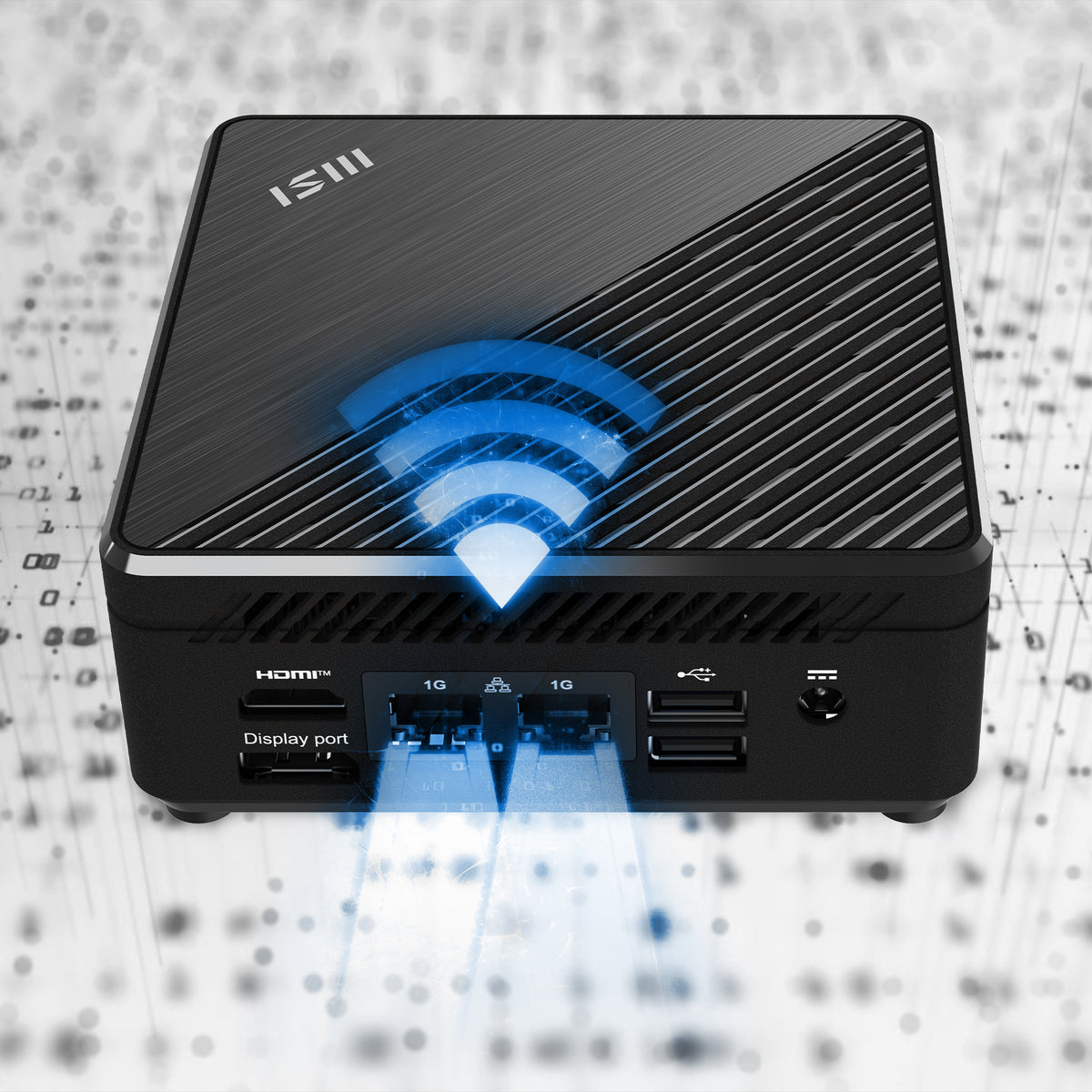 MSI Cubi N ADL-006DE Intel® N N200 4 GB DDR4-SDRAM 128 GB SSD Windows 11 Pro Mini PC Mini-PC Schwarz