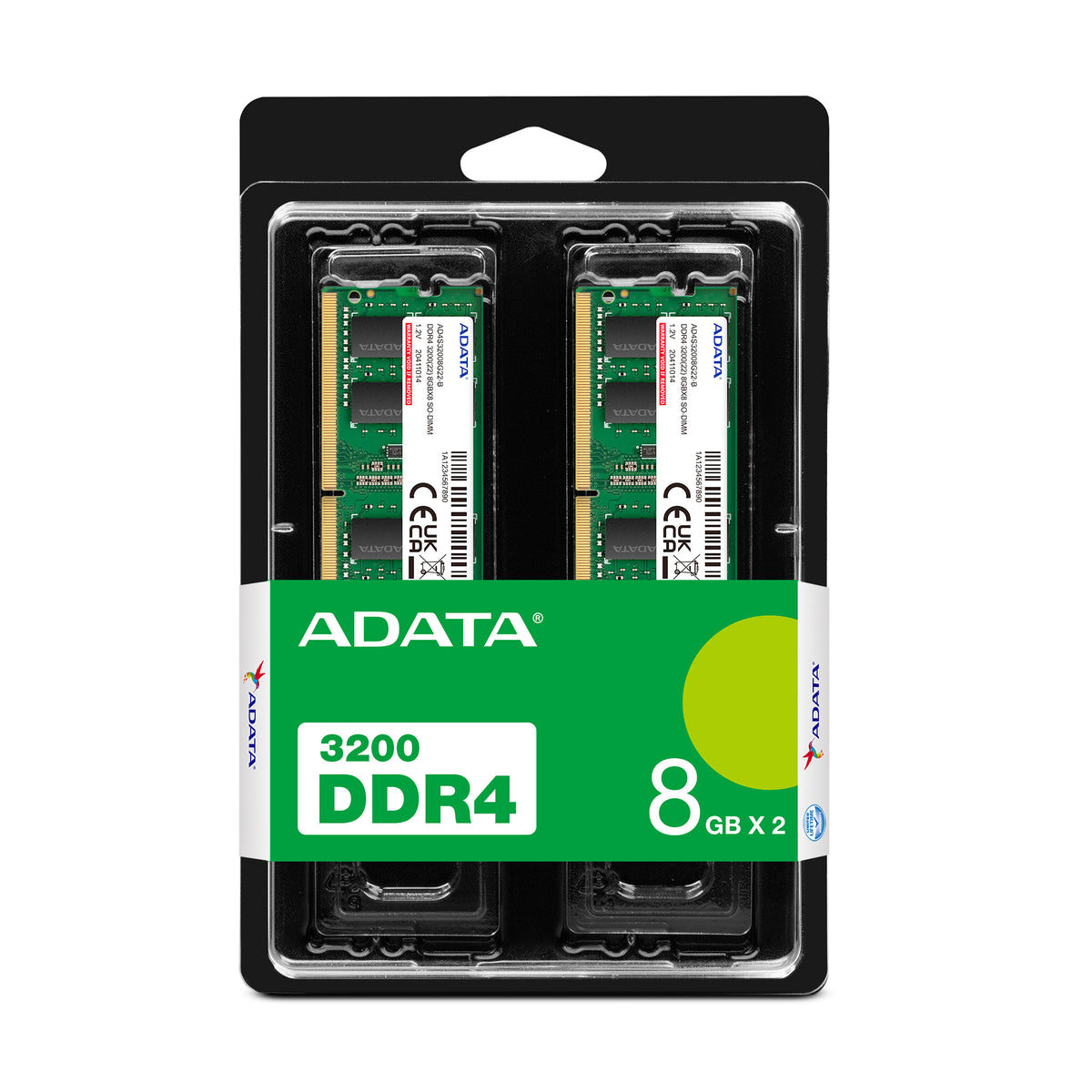 ADATA AD4S32008G22-DTGN module de mémoire 16 Go 2 x 8 Go DDR4 260 broches SO-DIMM