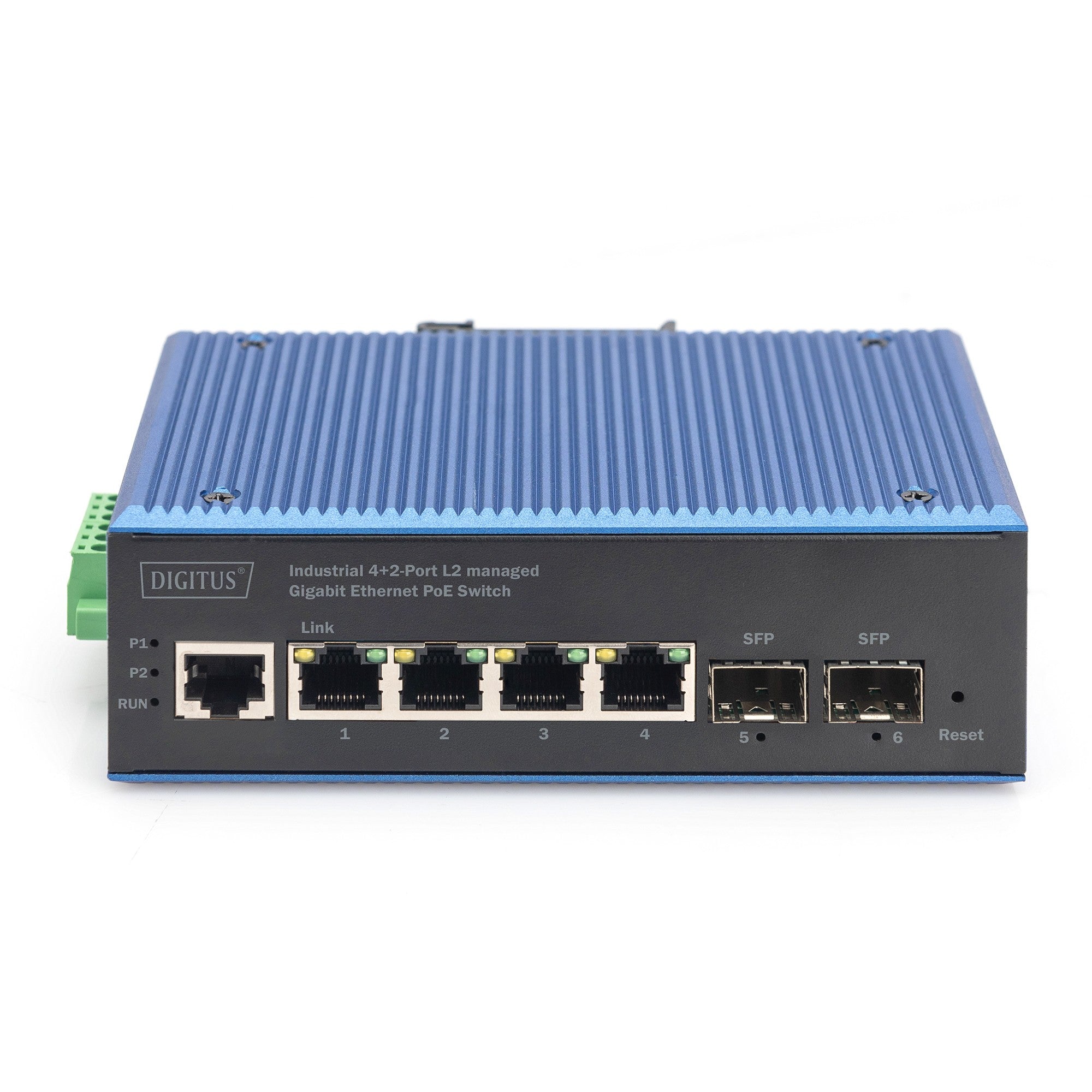 Digitus 4+2P Industrial Gigabit Ethernet PoE Switch L2 managed