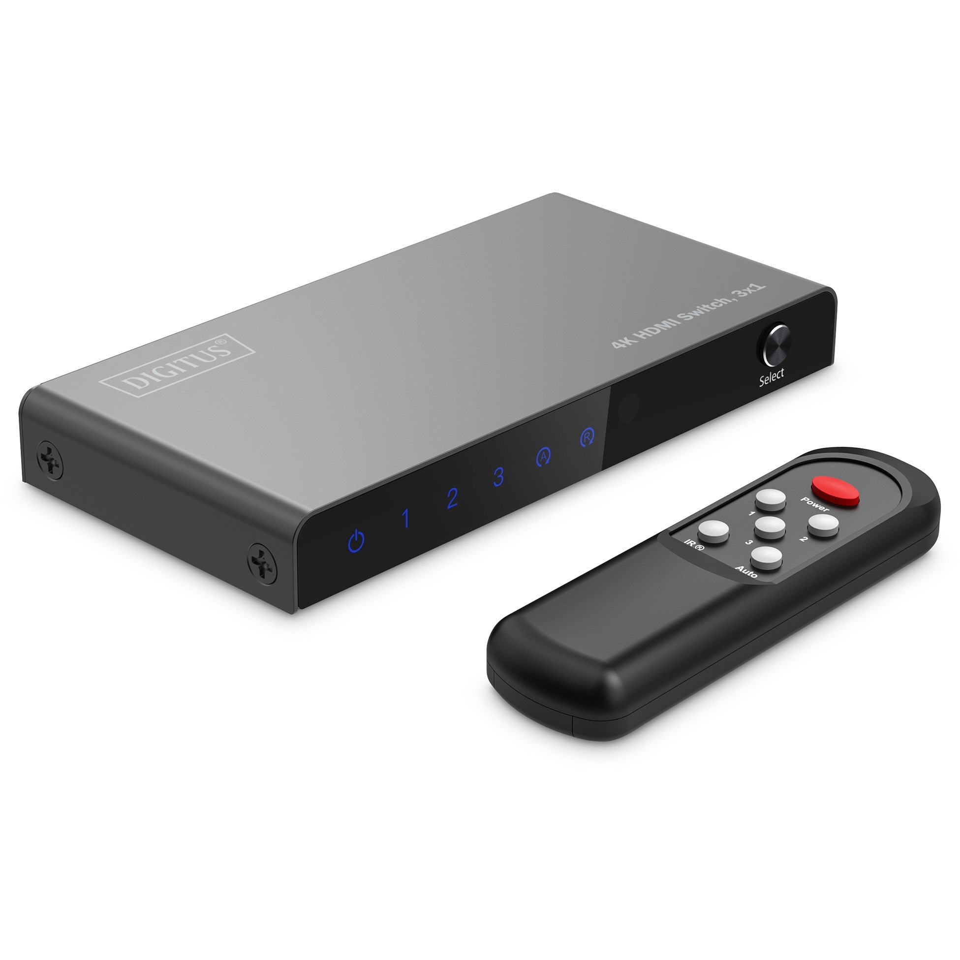 DIGITUS HDMI Switch. 4x1 4K/60Hz HDCP 2.3