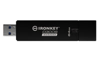 Kingston Technology IronKey 64GB D300S AES 256 XTS verschlüsselter USB-Stick