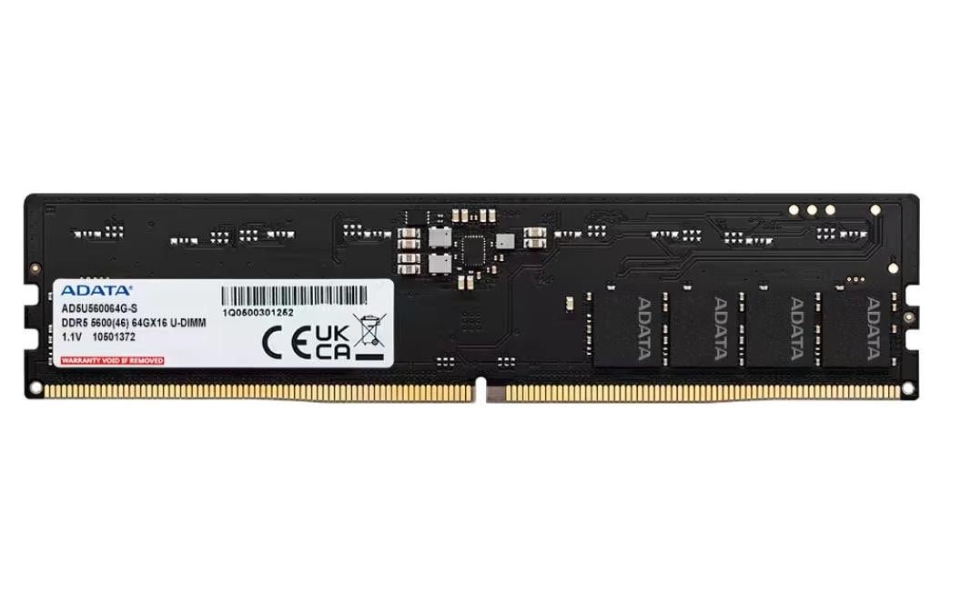 Adata DDR5-5600 U-DIMM 64 Go (1x64 Go) CL46 Noir