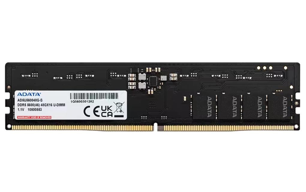 Adata DDR5-5600 U-DIMM 48 Go (1x48 Go) CL46 Noir