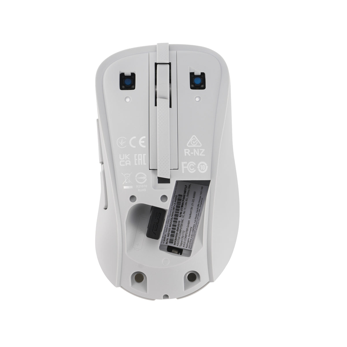 ASUS Wireless Mouse MD102 Maus Universal rechts RF Wireless + Bluetooth Optisch 1600 DPI