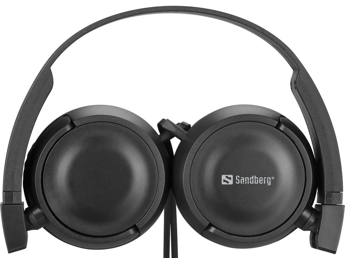 Sandberg Saver MiniJack HeadPhoneTravel Kopfhörer Kabelgebunden Kopfband Reisen Schwarz