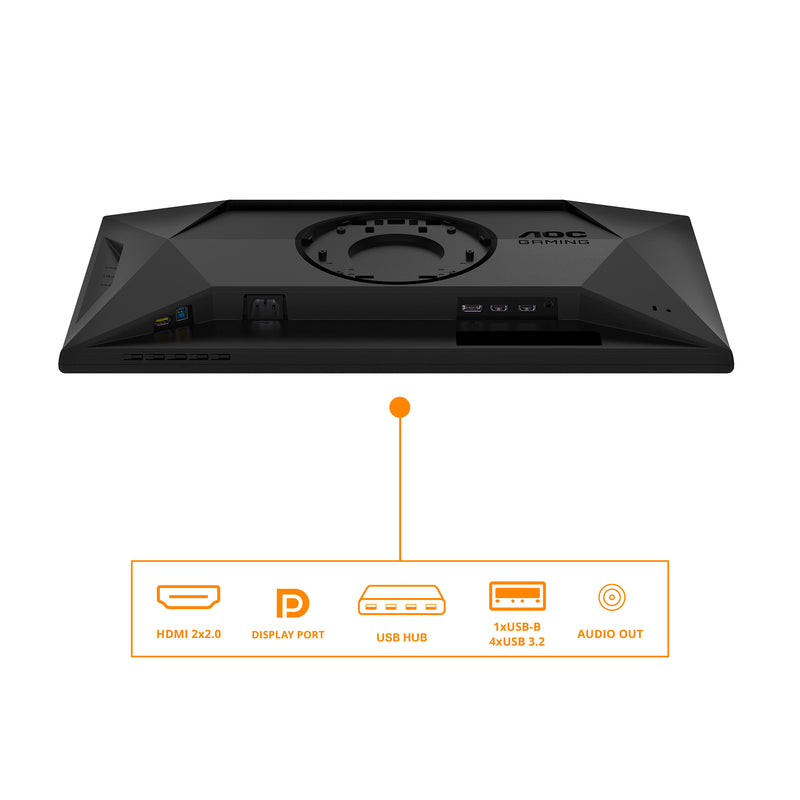 AOC G4 25G4SXU Computerbildschirm 62,2 cm (24.5") 1920 x 1080 Pixel Full HD LED Schwarz, Grau