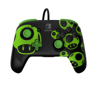 PDP REMATCH: 1-Up Glow in the Dark Schwarz, Grün USB Gamepad Analog / Digital Nintendo Switch, Nintendo Switch OLED