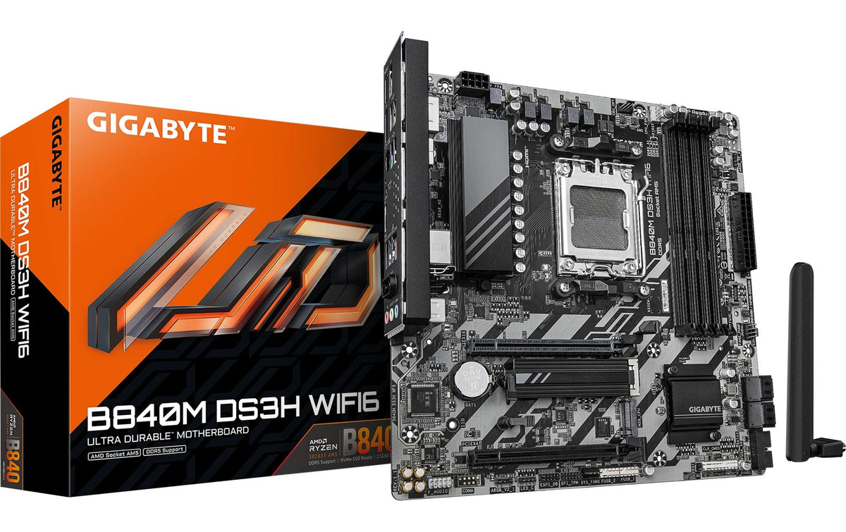 Gigabyte B840M DS3H WIFI6 AM5 DDR5 Micro ATX