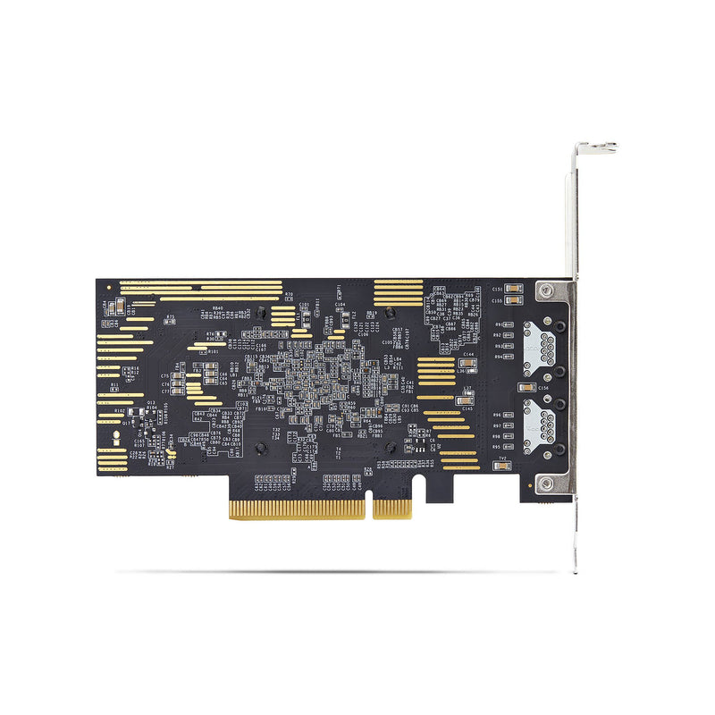 StarTech.com 2-Port PCIe 10Gb Ethernet Netzwerkkarte, 10GbE Network Interface Card, Broadcom BCM57416 Chipsatz, Dual RJ45 10GBase-T/Gigabit, NIC-Karte, TAA