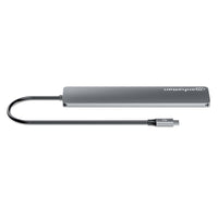 Manhattan 181167 laptop-dockingstation & portreplikator Kabelgebunden USB 3.2 Gen 2 (3.1 Gen 2) Type-C Grau