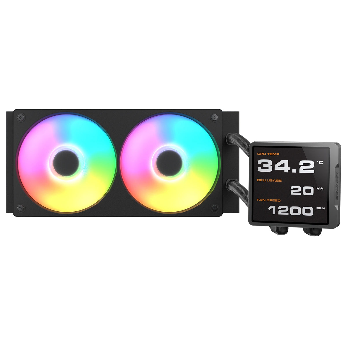 COUGAR CPU Wasserkühlung Poseidon Vistek Pro 240, ARGB, Schwarz