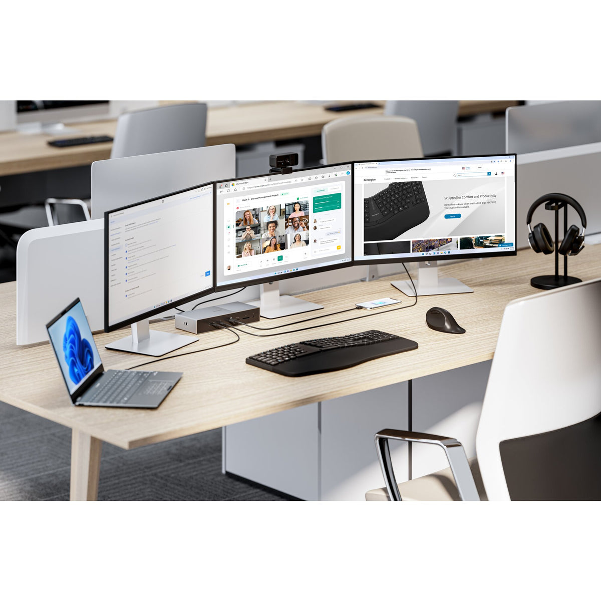 Kensington SD5000T5 EQ Thunderbolt 5 Triple 4K Dockingstation mit 140 W PD - Windows/macOS