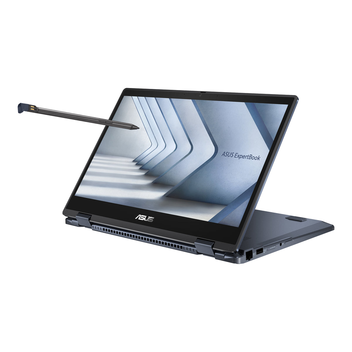 ASUS ExpertBook B3 Flip B3402FVA-EC2616X Intel Core 5 120U Hybrid (2-in-1) 35,6 cm (14") Touchscreen Full HD 16 GB DDR4-SDRAM 512 GB SSD Wi-Fi 6 (802.11ax) Windows 11 Pro Schwarz QWERTZ Deutsch