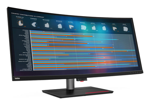 Lenovo ThinkVision P40w-20 Computerbildschirm 100,8 cm (39.7") 5120 x 2160 Pixel 5K Ultra HD LED Schwarz
