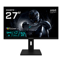 GIGABYTE G27Q3 27” 2K QHD Gaming-Monitor - 2560 x 1440, 320Hz, 1ms, 350 cd/m², FreeSync Premium, Display HDR400, HDMI 2.0, DisplayPort 1.4