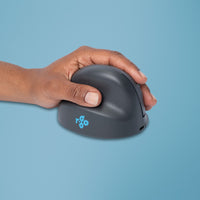 R-Go Tools Vertikale Maus R-Go HE Basic, ergonomische Maus, mittel (Handlänge 165–185 mm), für Linkshänder, Bluetooth