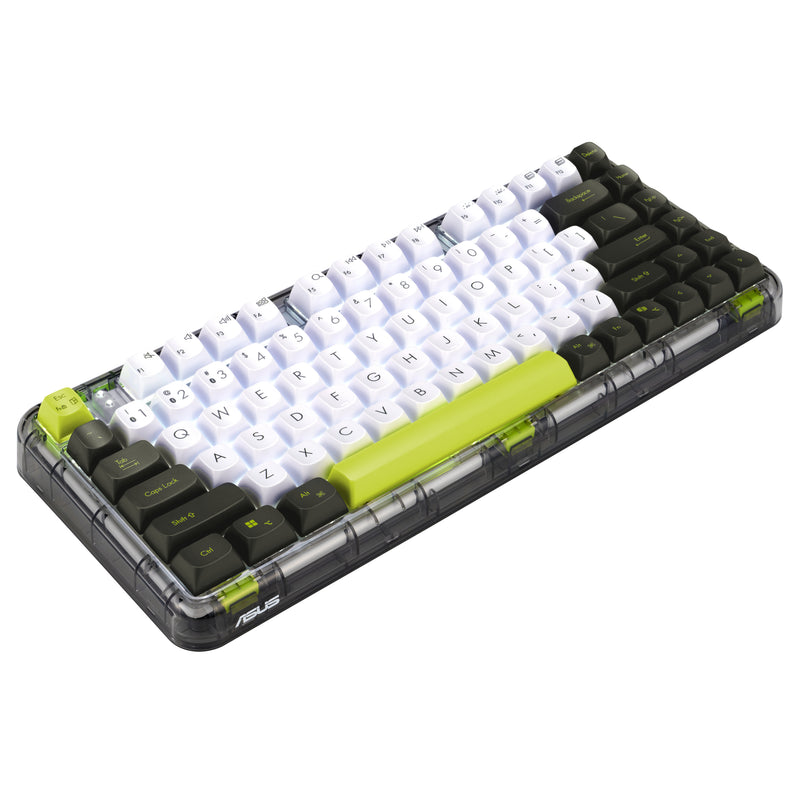ASUS Jelly75 KD201 KEYBOARD/VT-GN/GE/83 Tastatur Universal USB + RF Wireless + Bluetooth Mehrfarbig