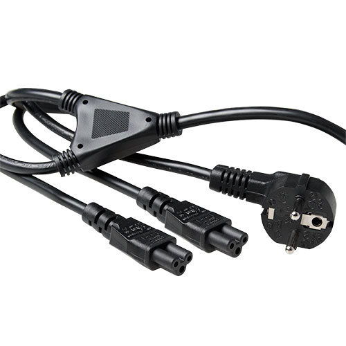 Cavo di alimentazione ACT AK5208 nero 1,8 m CEE7/7 2 x connettore C5