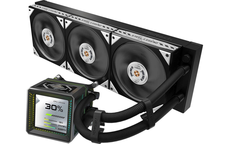 K ASRock Steel Legend Dark 360 LCD