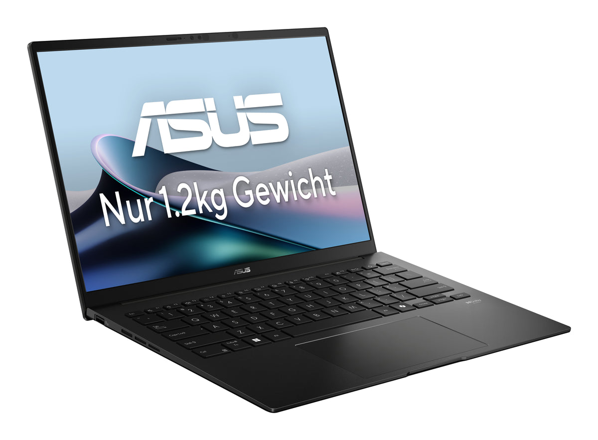 ASUS Zenbook 14 OLED UM3406GA-QD030W Copilot+ PC AMD Ryzen AI 7 445 Laptop 35,6 cm (14") WUXGA 32 GB LPDDR5x-SDRAM 1 TB SSD Wi-Fi 6E (802.11ax) Windows 11 Home Deutsch Schwarz