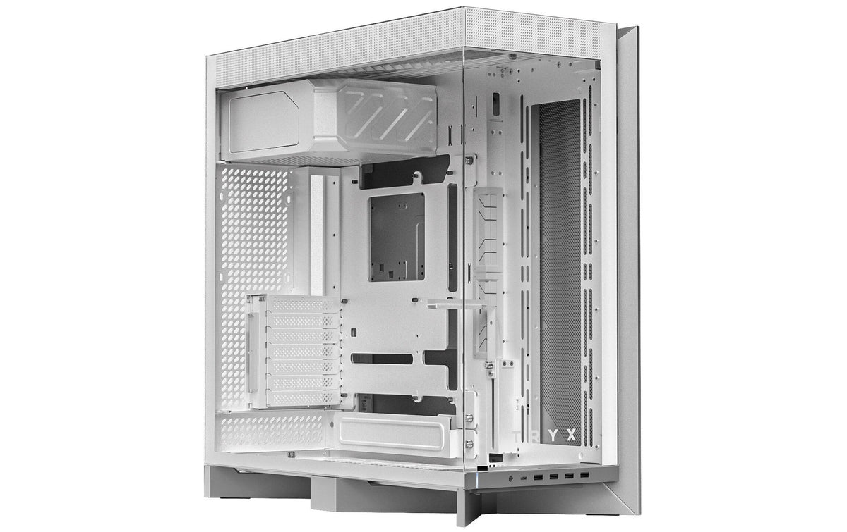 TRYX LUCA L70 White ATX PC Case Panoramic Glass with Front Panel ATX Case Top Mount PSU White