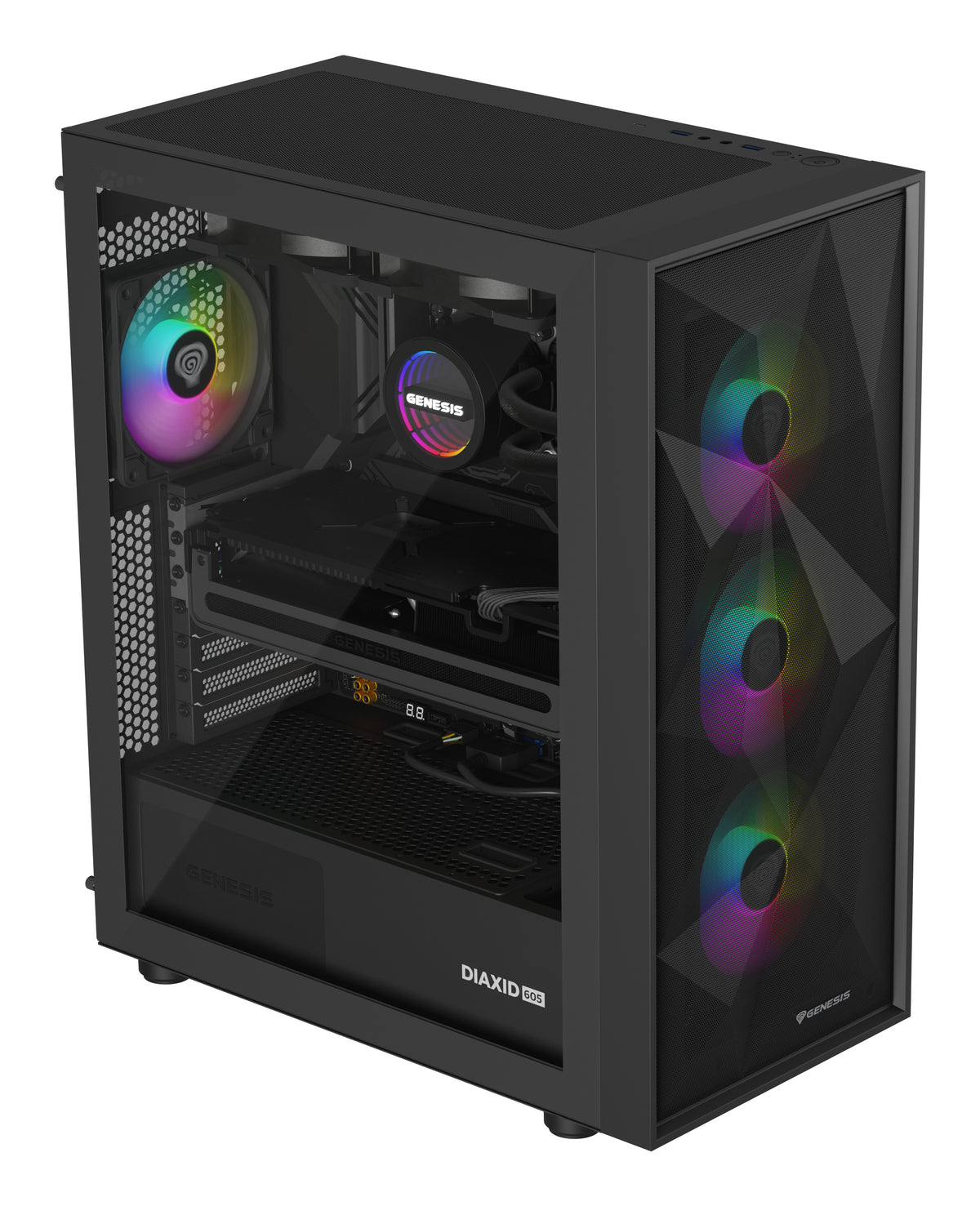 GENESIS NLG-2319 Computerkühlsystem Prozessor All-in-One-Flüssigkeitskühler Schwarz