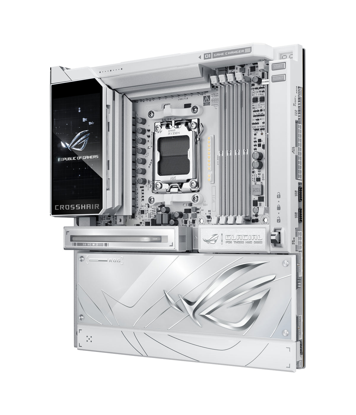 ASUS ROG CROSSHAIR X870E GLACIAL AMD X870E Sockel AM5 Erweitertes ATX