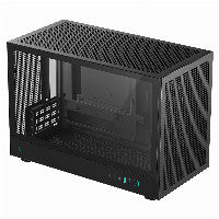Deepcool CH260 Micro ATX Desktop Black with Tempered Glass Side Panel and USB 3.2 Gen 2 Type-C, USB 3.2 Gen 1 Type-A