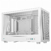 Deepcool CH260 Micro ATX Desktop White with Tempered Glass Side Panel and USB 3.2 Gen 2 Type-C, USB 3.2 Gen 1 Type-A