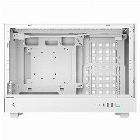 Deepcool CH260 Micro ATX Desktop White with Tempered Glass Side Panel and USB 3.2 Gen 2 Type-C, USB 3.2 Gen 1 Type-A