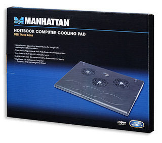 Manhattan 700467 Llaptop-Kühlpad Schwarz