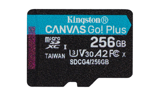 Kingston Technology 256GB microSDXC Canvas Go Plus Gen4 200R A2 U3 Einzelpaket ohne ADP