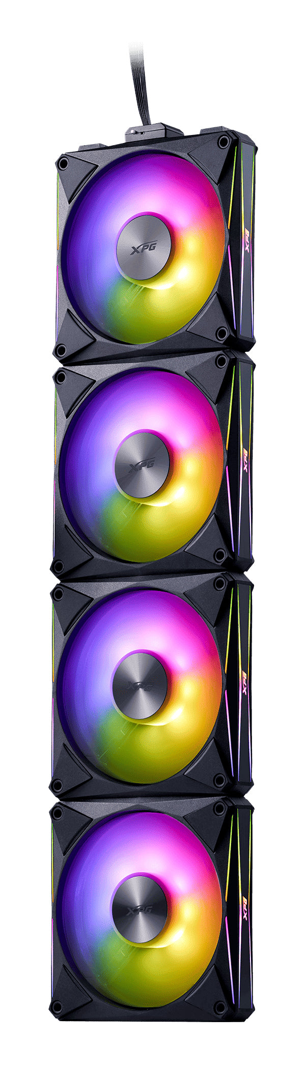 XPG HURRICANE MAG Computergehäuse Ventilator 12 cm Schwarz 4 Stück(e)