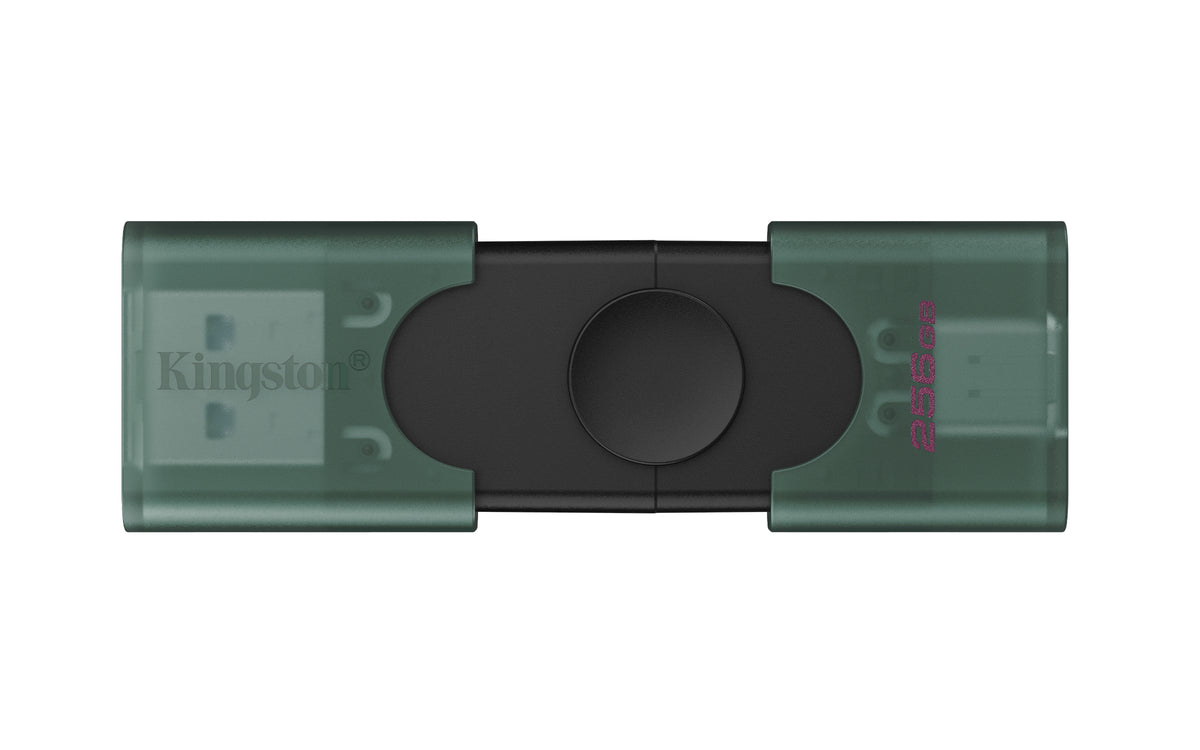 Kingston Technology DataTraveler DuoG2 USB-Stick 256 GB USB Type-A / USB Type-C 3.2 Gen 1 (3.1 Gen 1) Schwarz, Grün