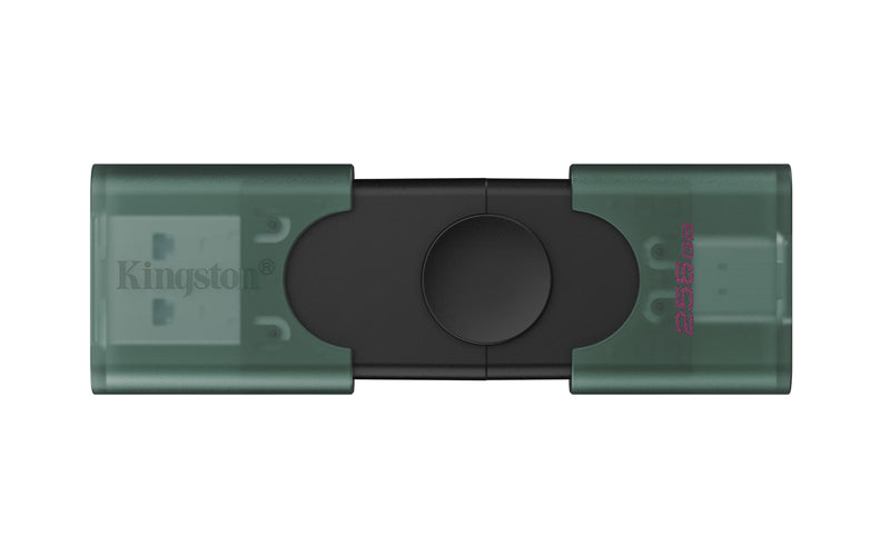Kingston Technology DataTraveler DuoG2 USB-Stick 256 GB USB Type-A / USB Type-C 3.2 Gen 1 (3.1 Gen 1) Schwarz, Grün