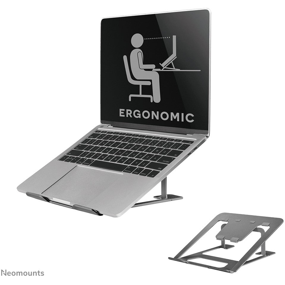 Laptop-Ständer - Grau. faltbar. 5KG NSLS085GREY Neomounts