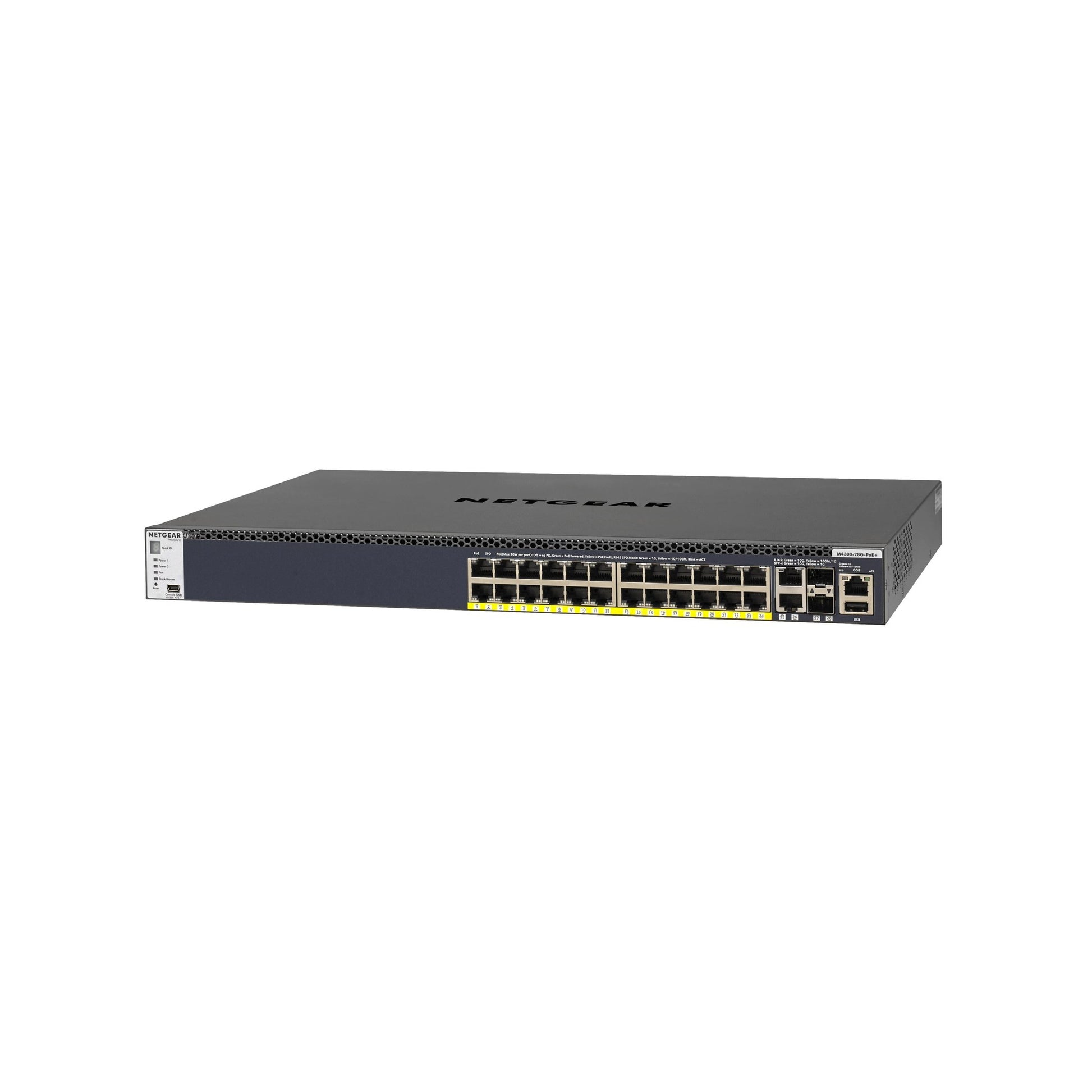 Netgear GSM4328PA: 24Port PoE+ Switch,4x10G