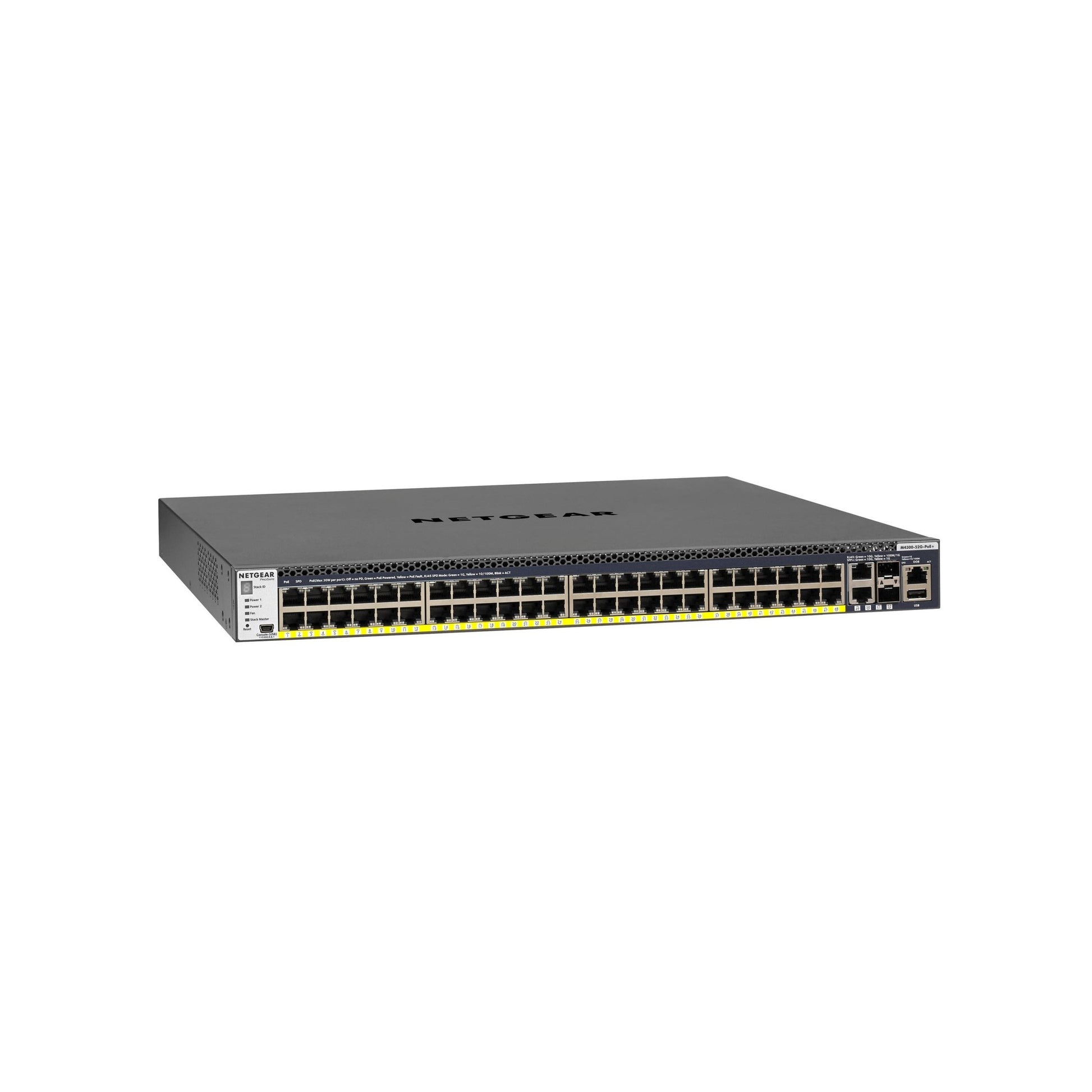 Netgear GSM4352PA: 48Port PoE+ Switch,4x10G