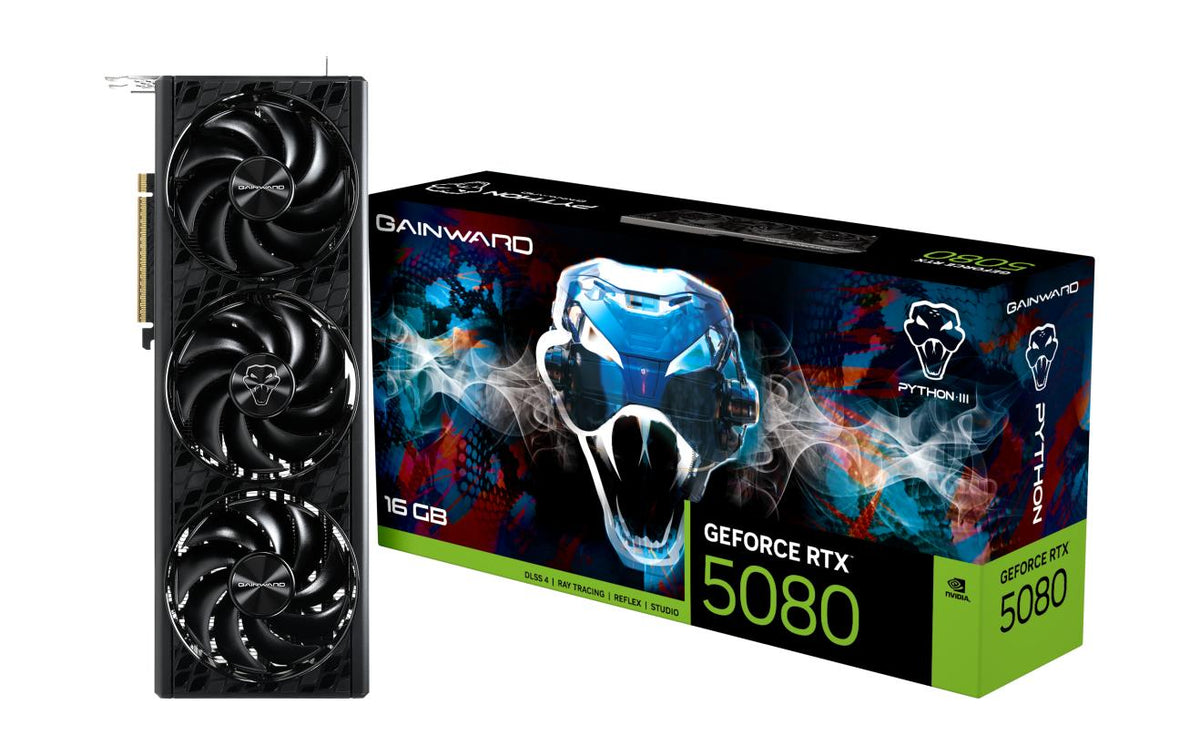 RTX 5080 16GB Gainward Python III GDDR7 3 Fan